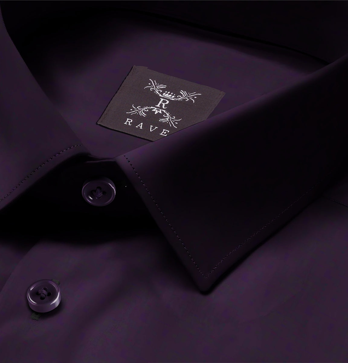 dark purple mens dress shirt Airthreads Men's Shirt, Wrinkle-Resistant, Long Sleeve, Deep Plum, Tailored  Fit