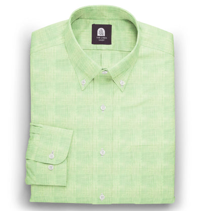 Airthreads Men's Shirt, Linen, Button Down, Long Sleeve, Mint Green, Tailored Fit Airthreads Men's Shirt, Linen, Button Down, Long Sleeve, Mint Green, Tailored Fit