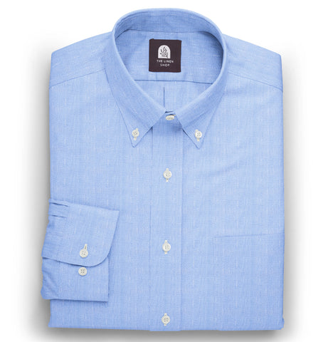 Pure Linen Button-Down - Long Sleeve - Sky Blue