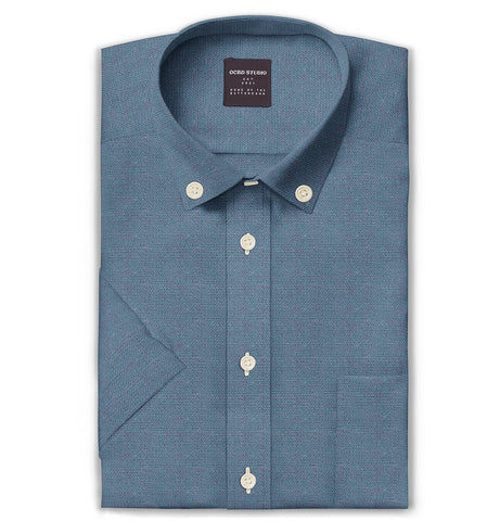 Oxford Button-Down - Short Sleeve - Dark Blue
