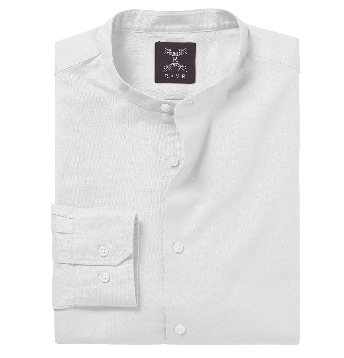 Airthreads Men s Shirt Long Sleeve Wrinkle Resistant Cotton Lycra Band Collar White Tailored Fit White Custom Untucked