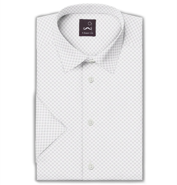 ★Off-White★ Graph Coupe Pocket Cotton Short Sleeve Shirt B Airthreads Men's Shirt, Pure Cotton, Short Sleeve, White