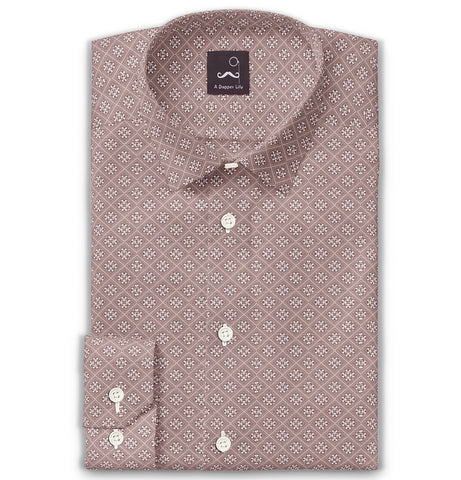 Pure Cotton - Long Sleeve - Mocha Print