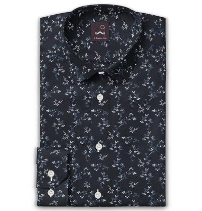 Midnight Blossom Long Sleeve Shirt