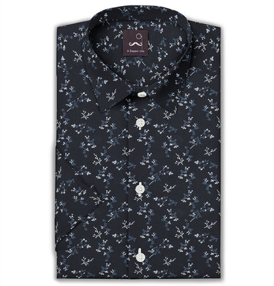 The Midnight Blossom Short Sleeve Shirt