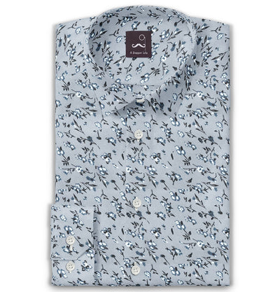 Twilight Blossom Pure Cotton Shirt