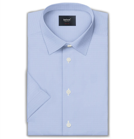 Luxury Pure Cotton - Short Sleeve - Serene Blue Stripe