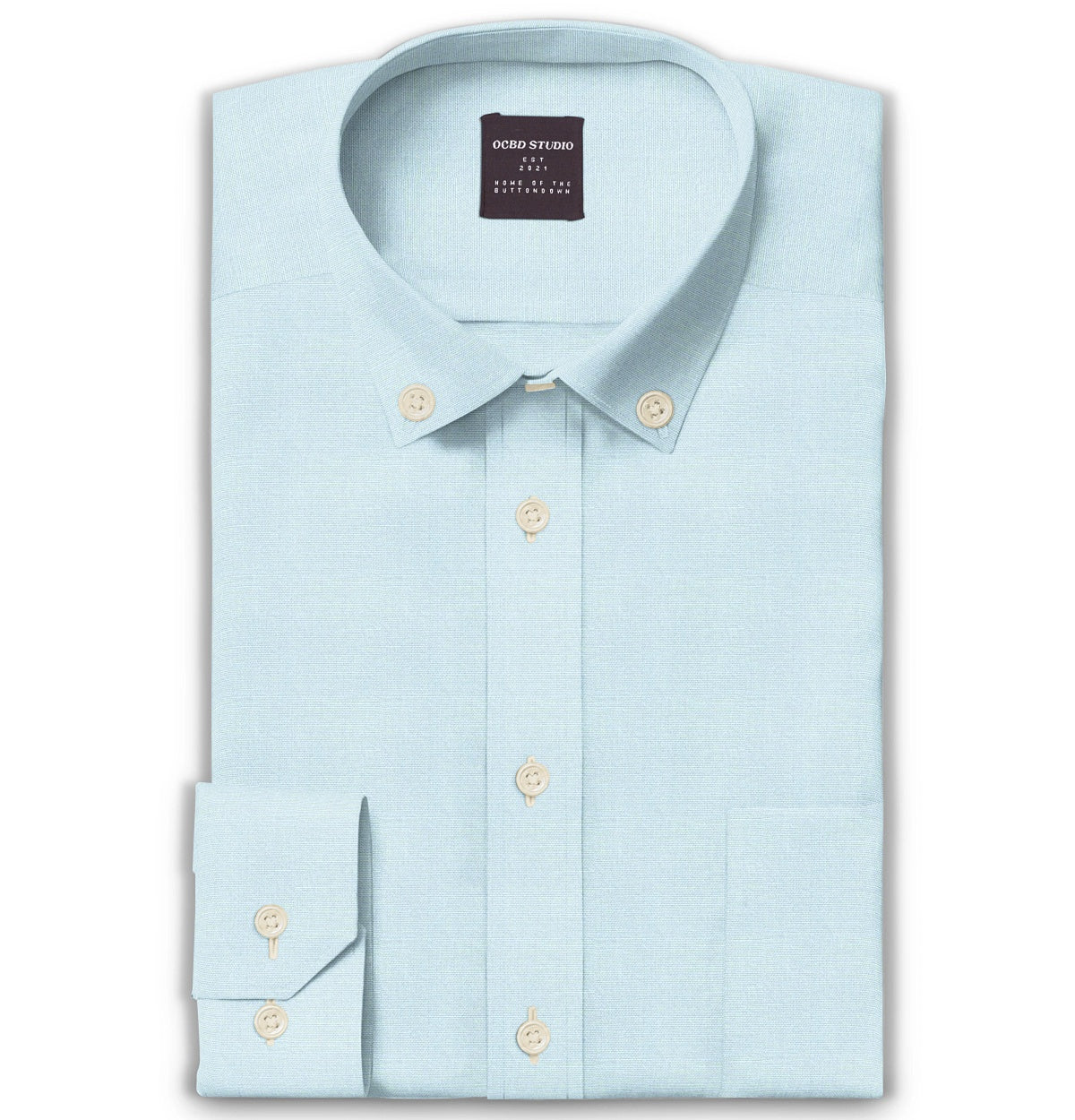 aqua blue mens dress shirt Mavi Men's Linen Button-Up Shirt In Aqua Gray – Mavi Jeans main image 0