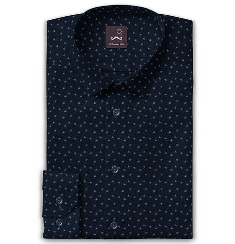 Pure Cotton - Long Sleeve - Navy Petal Dance
