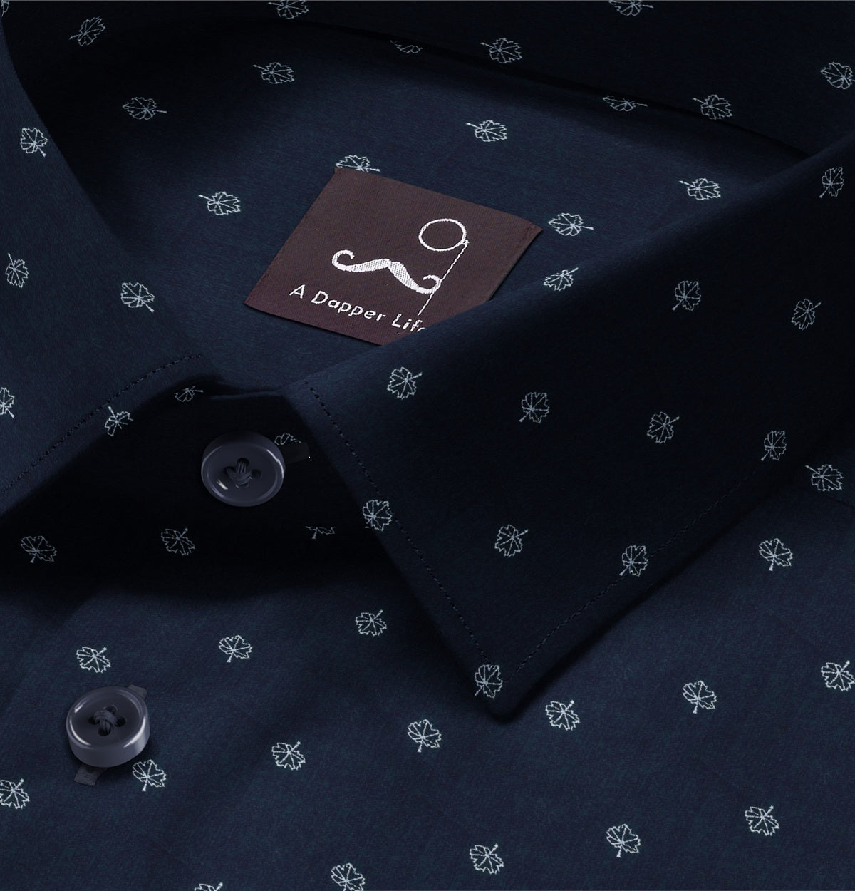 Pure Cotton - Long Sleeve - Navy Vine