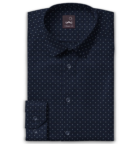 Pure Cotton - Long Sleeve - Navy Snowfall
