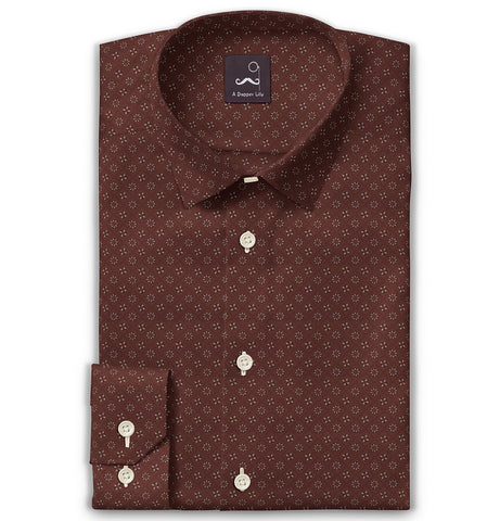 Pure Cotton - Long Sleeve - Rust Floral Medley