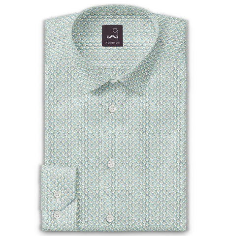 Pure Cotton - Long Sleeve - Seafoam Pattern