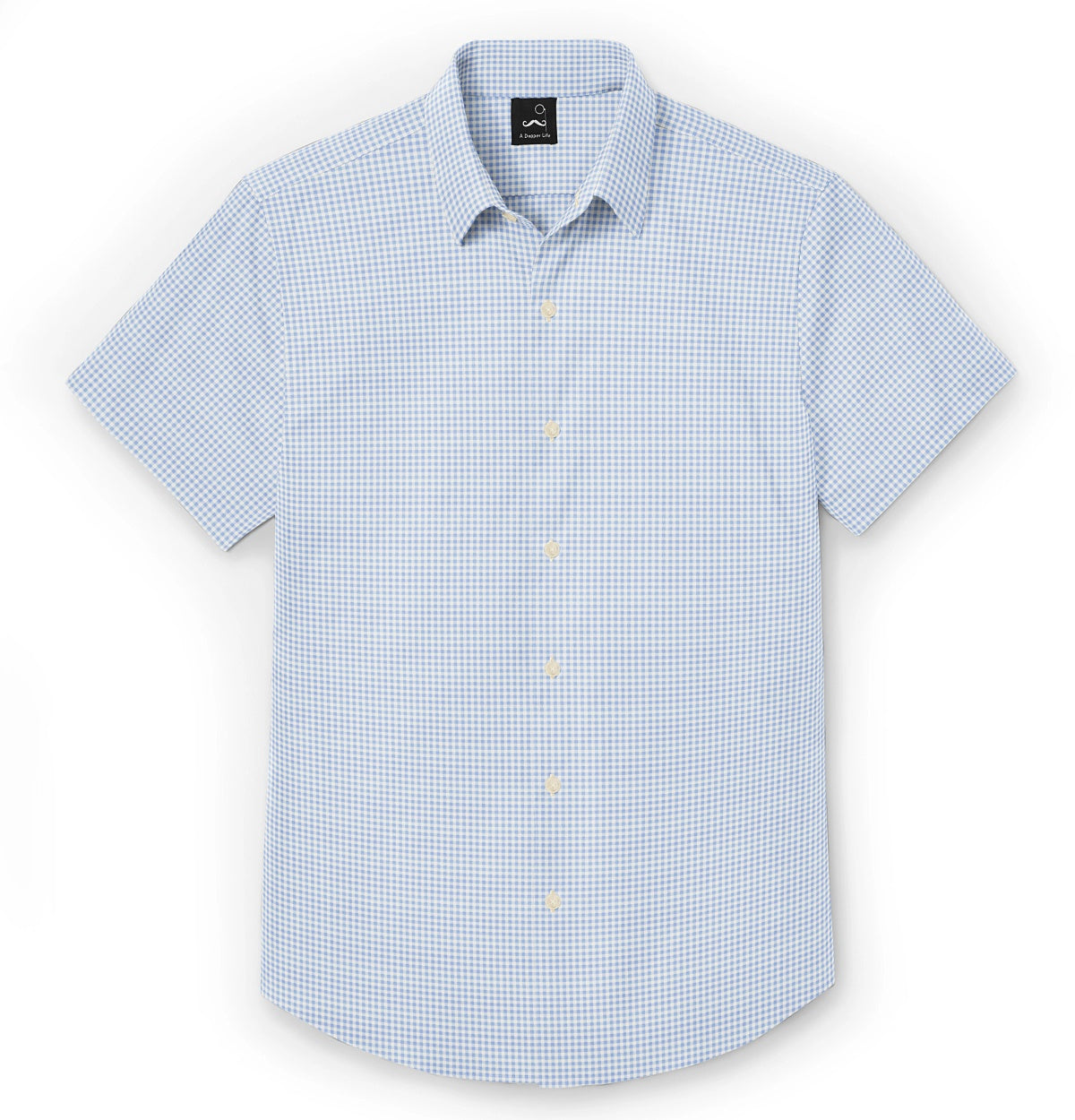 ★Off-White★ Graph Coupe Pocket Cotton Short Sleeve Shirt B Airthreads Men's Shirt, Pure Cotton, Short Sleeve, Blue