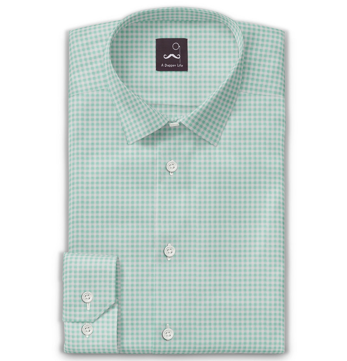 【受注生産品】 Pure Shirt, Men's Airthreads Cotton, Green Sleeve, Long ジャケット・アウター