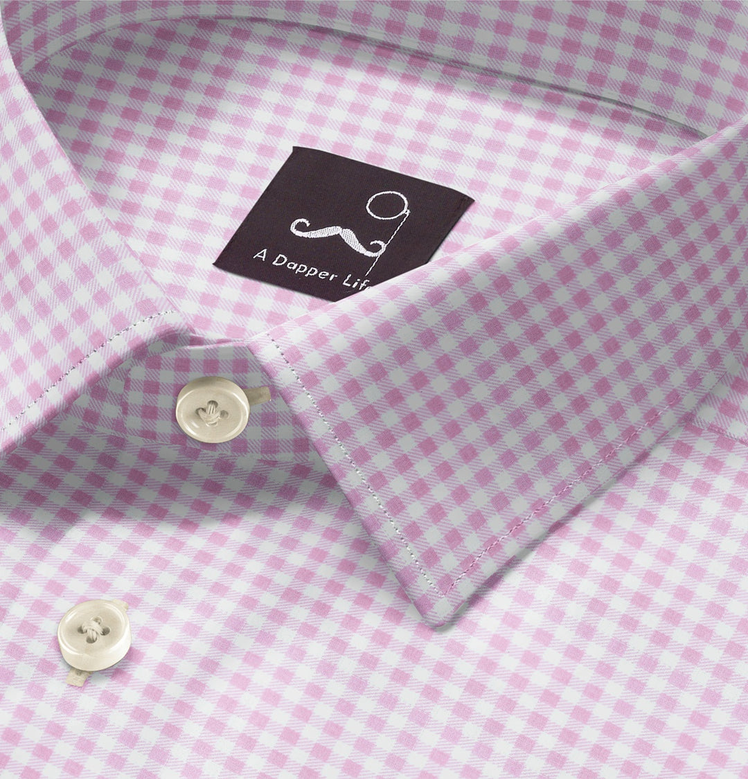 Airthreads Men's Shirt, Pure Cotton, Long Sleeve, Pink