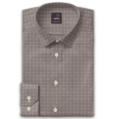 Pure Cotton - Long Sleeve - Mocha Diamond