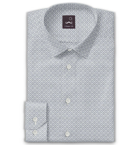 Pure Cotton - Long Sleeve - Gray Diamond