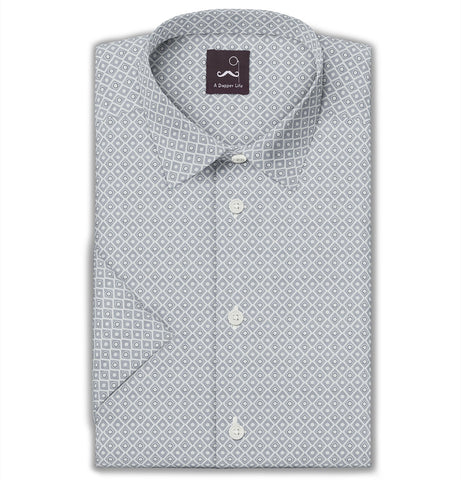 Pure Cotton - Short Sleeve - Gray Diamond