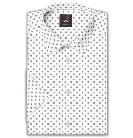 Pure Cotton - Short Sleeve - Snow Hex