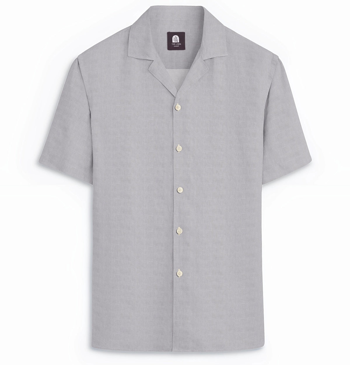 Airthreads Men's Shirt, Camp Collar, Cotton Linen, Short