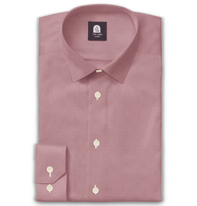 Cotton Linen Long Sleeve Shirt in Dusty Pink