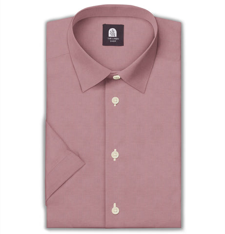Cotton Linen - Short Sleeve - Dusty Pink