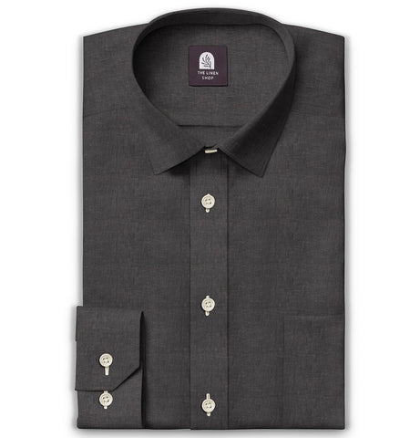 Pure Linen  - Long Sleeve - Gray