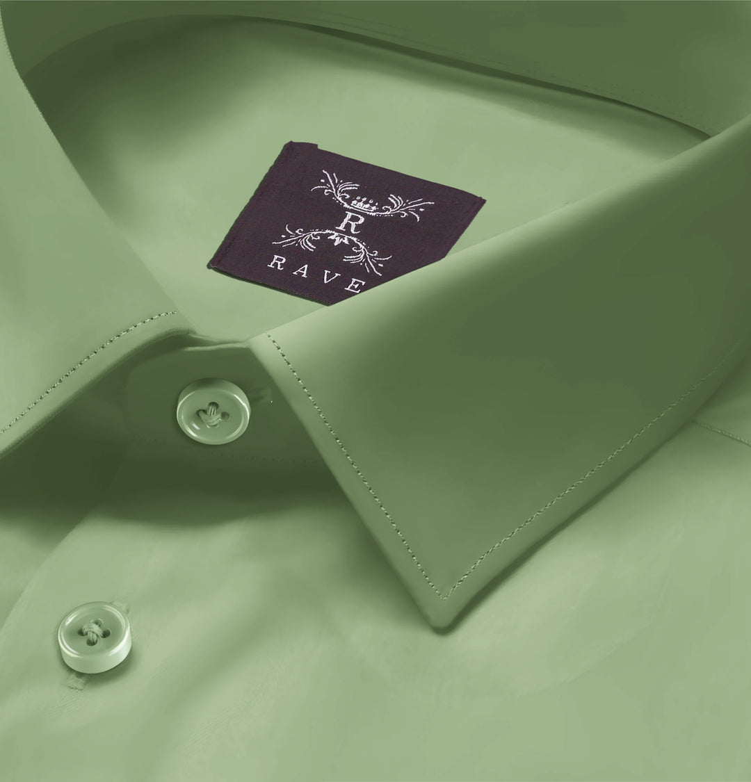 Airthreads Men's Shirt, Long Sleeve, Wrinkle-resistant Cotton Lycra, Leaf Green, Tailored Fit, Leaf Green / XXL / 6.4-6.7 Airthreads Men's Shirt, Long Sleeve, Wrinkle-resistant Cotton Lycra, Leaf Green, Tailored Fit, Leaf Green / XXL / 6.4-6.7