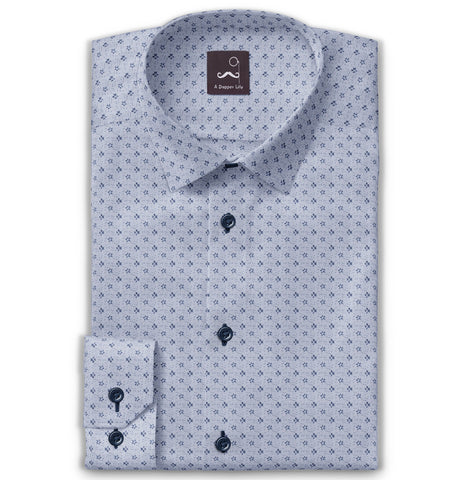 Pure Cotton - Long Sleeve - Light Blue Print