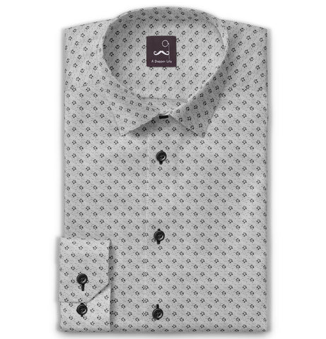 Pure Cotton - Long Sleeve - Light Gray Print