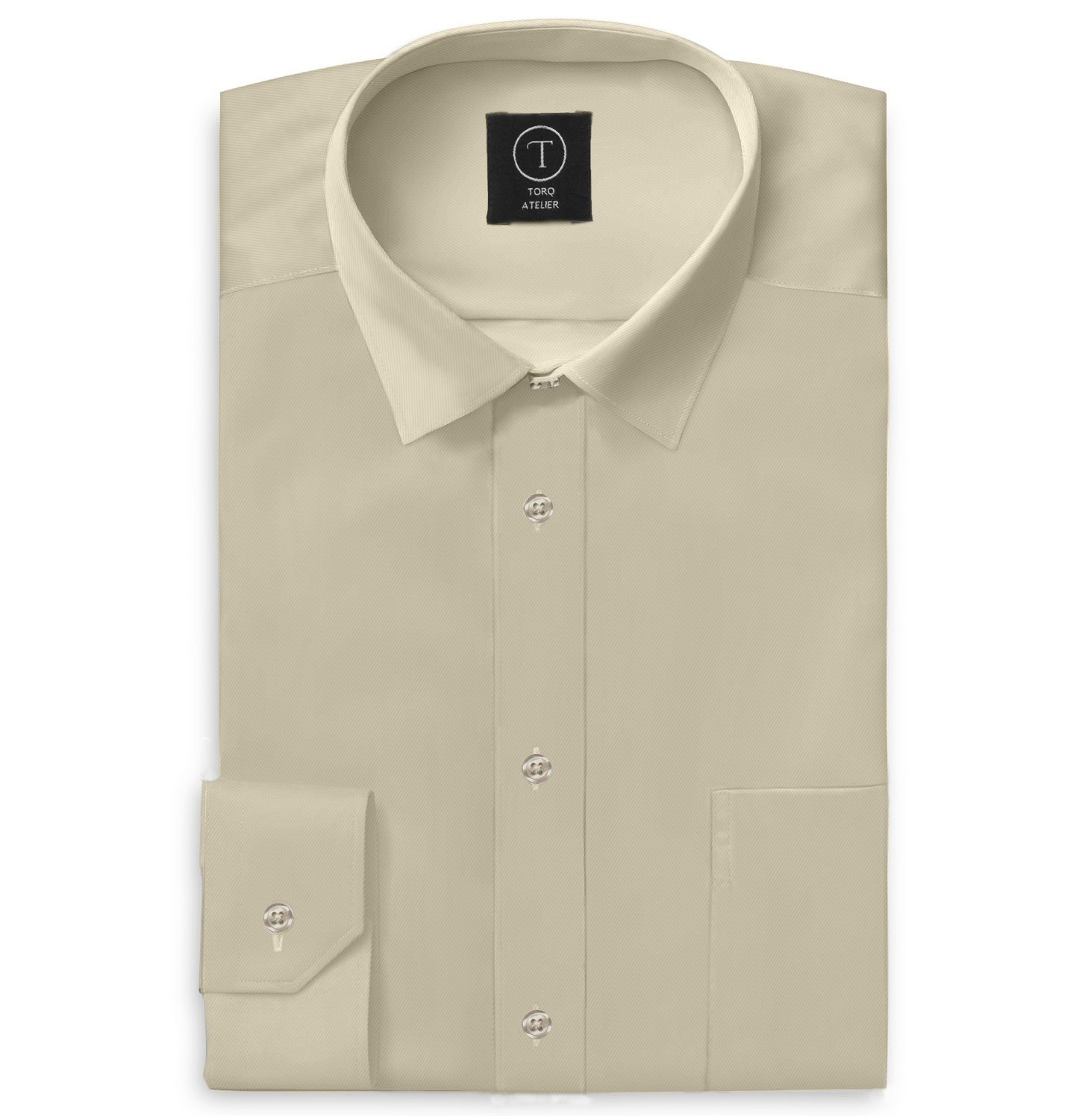 Airthreads Men's Shirt, Performance Stretch, Long Sleeve, Beige, Tailored Fit Airthreads Men's Shirt, Performance Stretch, Long Sleeve, Beige, Tailored Fit