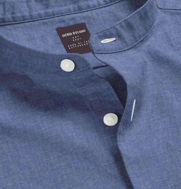 Oxford - Band Collar - Dark Blue