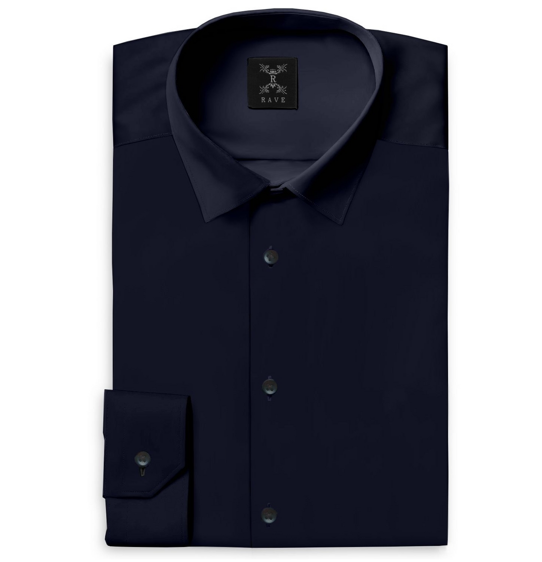 The Men's Navy Blue Dress Shirt: From Office Staple to Evening Essenti Airthreads The Men's Navy Blue Dress Shirt: From Office Staple to Evening Essenti Airthreads
