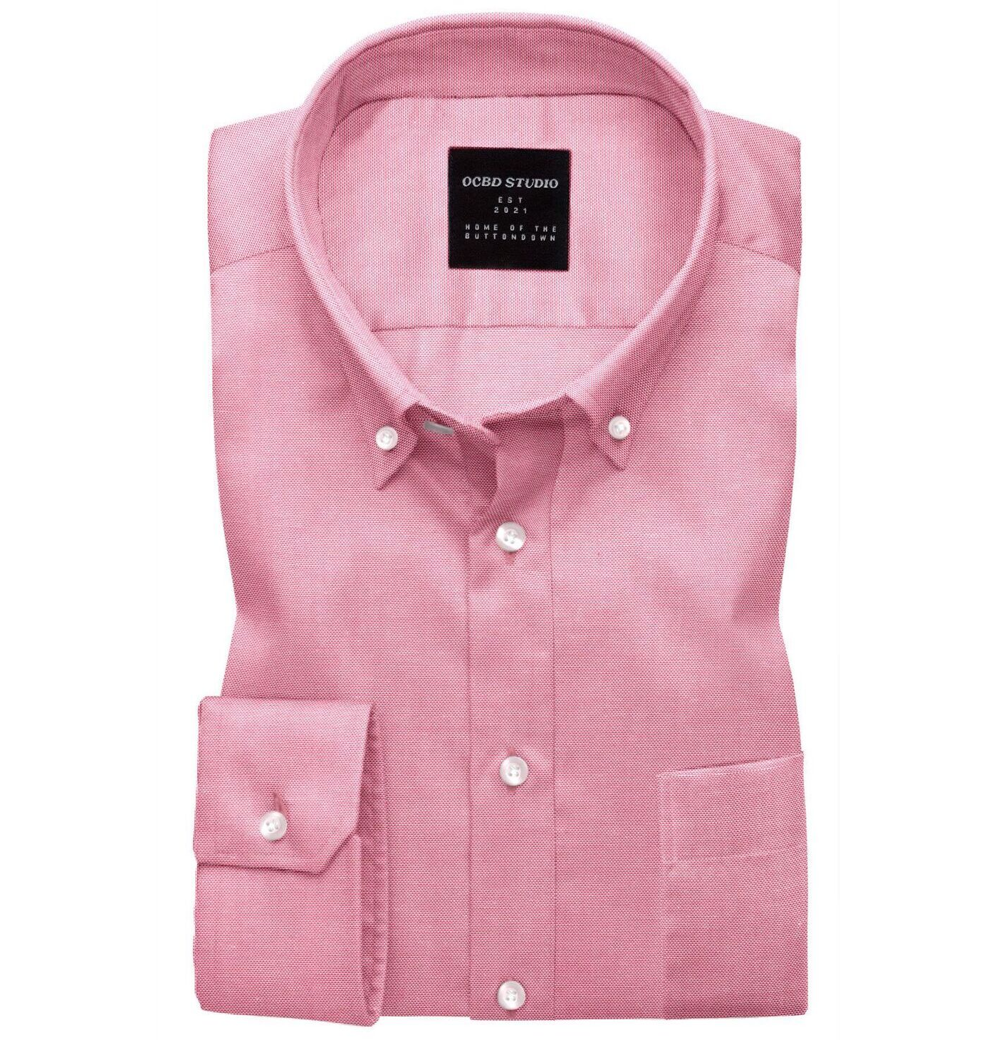 Pink oxford 2024 button down shirt