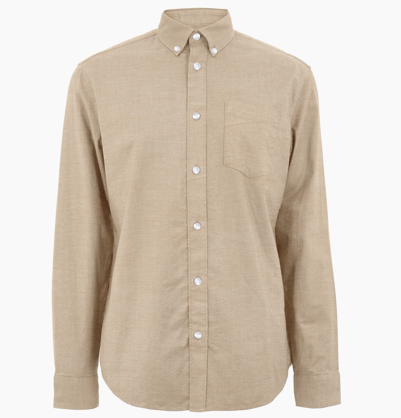 Tan oxford deals shirt