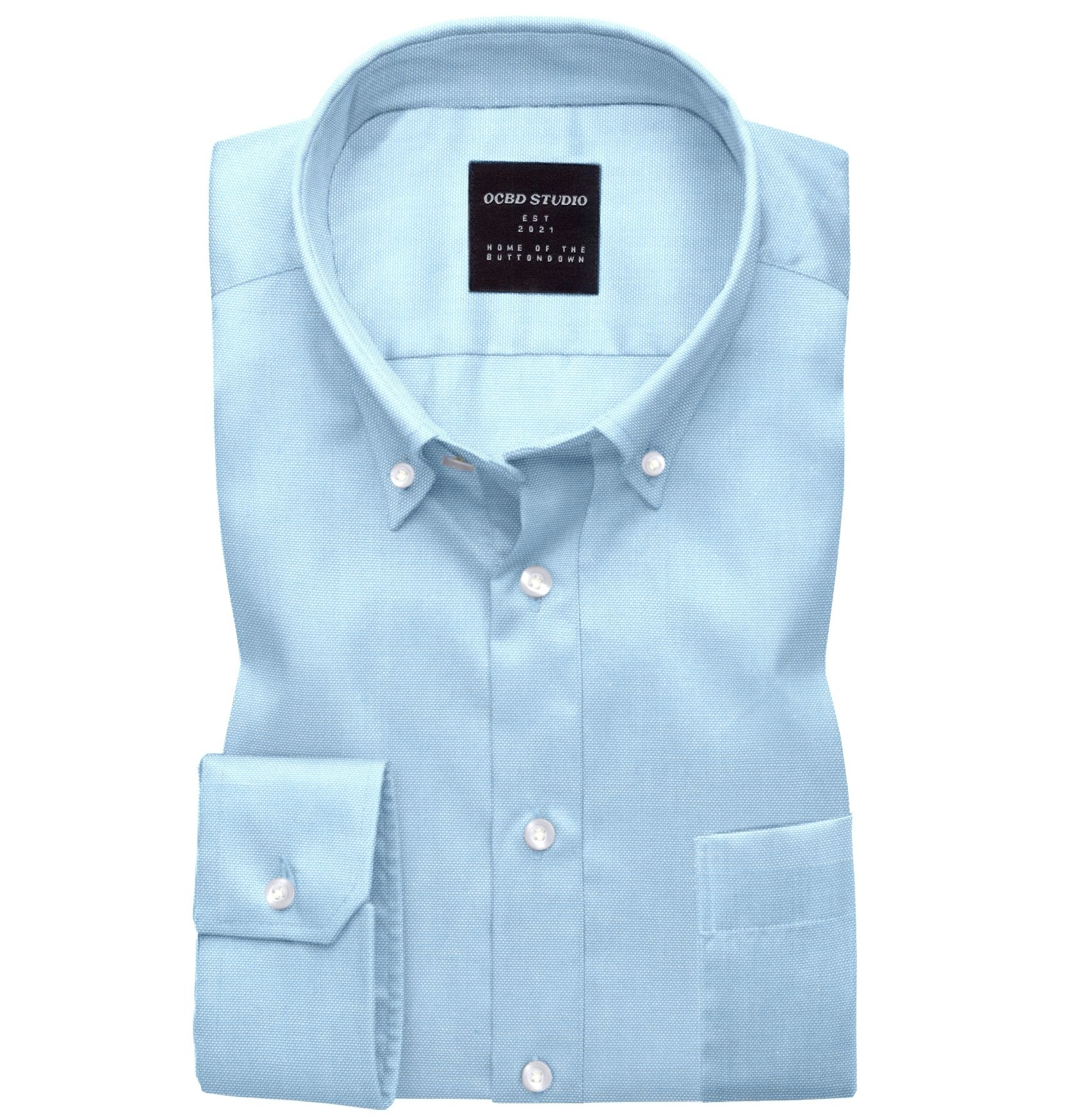 Men's Charles Tyrwhitt Button-Down Collar Washed Oxford Short Sleeve Casual Shirt - White Single Cuff Size Medium Cotton